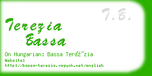 terezia bassa business card